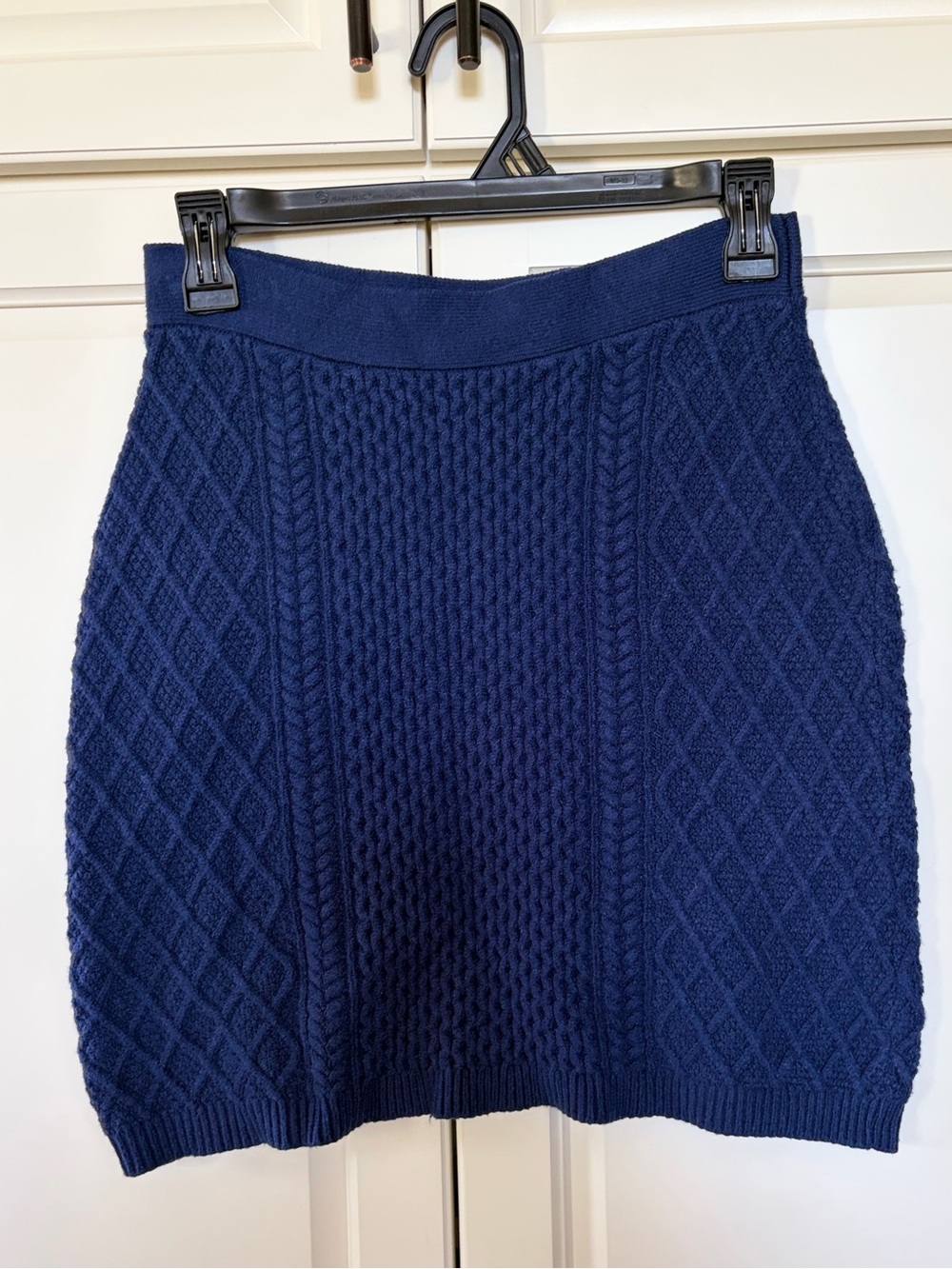 Lilly Pulitzer Lizona Cable-Knit Mini Skirt- Low Tide Navy- Women’s Small